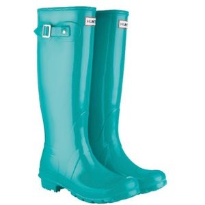 teal hunter boots